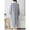 Daiwor Kout Zippered Robes for Women Winter Warm Fluffy Robes