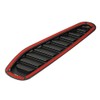 2pcs Carbon Fiber Style Car Air Flow Intake Decorative Scoop