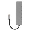 Lightweight Gray Metal 6 In-1 USB C to Type C