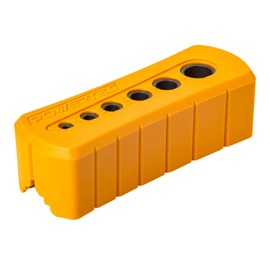 POWERTEC Drill Guide - Multi-Functional Drill Jig Block w/ 6 Common Drill Bit Sizes - for Straight Drilling Holes, Woodworking Tool, 1 PK (71971)