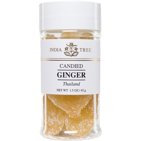 India Tree Ginger, Candied Thai, 1.5 Ounce