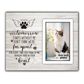 SZ-PengXin Memorial Pet Picture Frame, Cat Memorial Gifts for Loss of Pet Loss Gifts to Honor and Remember a Cat, Sympathy Photo Frame for Women Remembrance Decorations for Wall Desk Tabletop