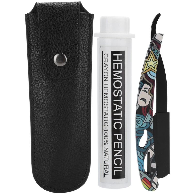 Manual Shaving Knife Rack Kit Folding Shaving Blade Holder Storage