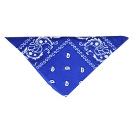Paquete de 48 bandanas, unisex, estampado de cachemira, retro, para la cabeza, corbata para la cara, a granel, Azul Royal, Talla única
