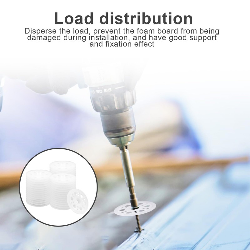 100 x 47mm Plastic Flat Washers Durable Plastic Flat Washers
