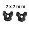 Ahvqevn Bicycle Seatpost Clamp Carbon Saddle Rail Adapter 7x7mm Bicycle