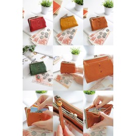 Dakota DA-31701 Women's Bi-fold Wallet, Genuine Leather, Braun