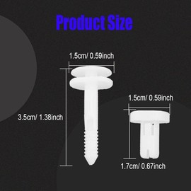 30PCS Car Door Panel Retainer Clips, GM Door Panel Clips 1/4" Hole Size Push-Type Door Panel Clip Replaces for GMC Truck Chevy 15960325