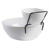Gibson Home Gracious Dining Dinnerware, 3pc Chip & Dip Set