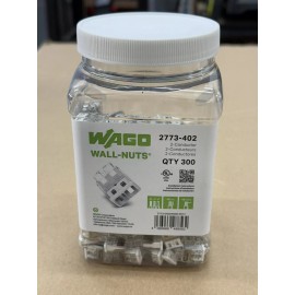WAGO Wall-nuts 2-conductor # 2773-402 (300 Qty)