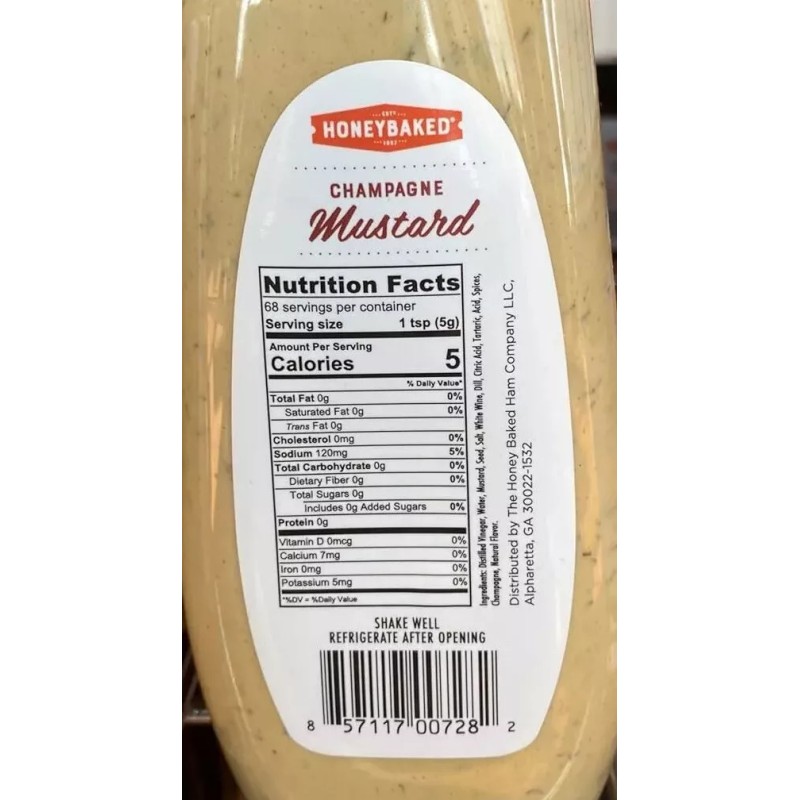 Honey Baked Ham Champagne Mustard Sauce 12 oz w/Harper &