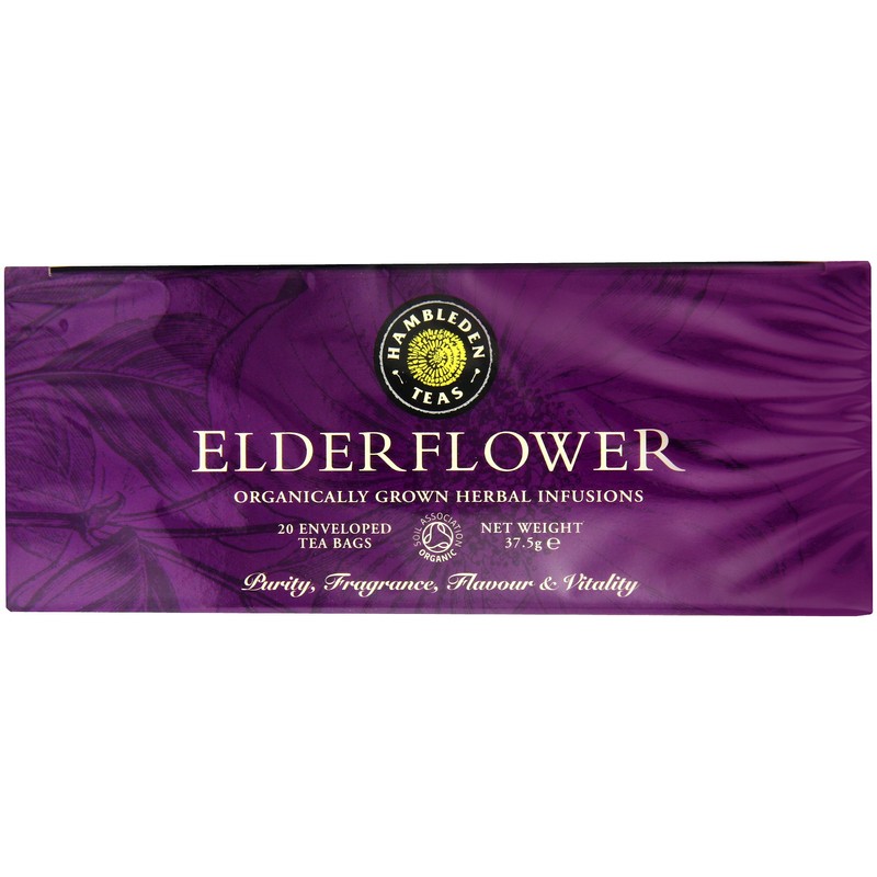 Hambleden Herbs Organic Elderflower Tea 20 Teabags (1 Pack)
