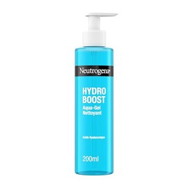 Neutrogena Hydro Boost Aqua Cleansing Gel (200 ml Pump Bottle) - Face Wash with Hyaluronic Acid & Glycerin - Moisturising Gel to Remove Impurities & Makeup