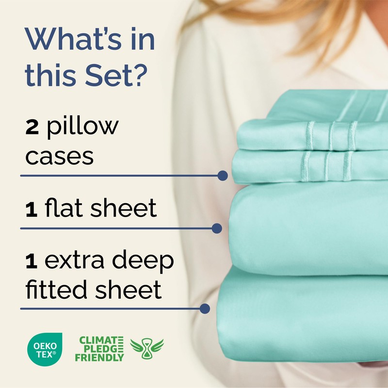 CGK Unlimited Extra Deep Twin Sheet Set - 4 Piece