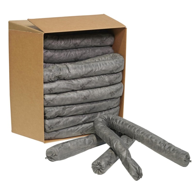 Spilfyter Absorbent Socks - 3" x 4', 12-Pack - Universal