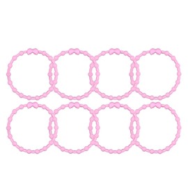 Pastel Pink PRO Hair Ties: Easy Release Adjustable for Every Hair Type PACK OF 8