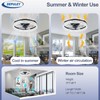 Depuley Ceiling Fans with Lights and Remote: 16" Modern Low