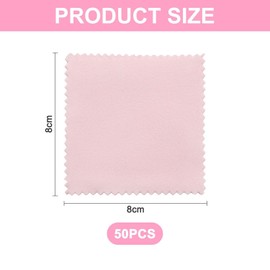 EPCDBBRT 50 Pcs Jewelry Cleaning Cloth, Jewelry Care Cloth, Jewelry Polishing Cloth, Silver Jewelry Cleaning Cloth, Double Sided Velvet Jewelry Cloth For Jewelry Polishing Cleaning