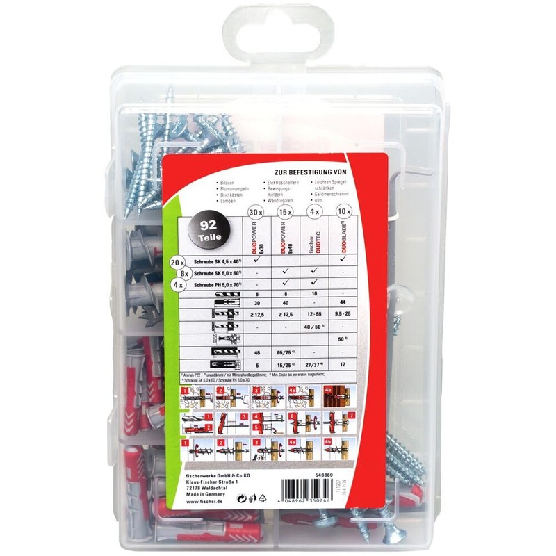 fischer 548860 Meister Duoline, Tool 59 32 Screws, Universal, Practical