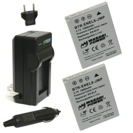 Wasabi Power Battery (2-Pack) and Charger for Nikon EN-EL8 and Nikon Coolpix P1, P2, S1, S2, S3, S5, S6, S7, S7c, S8, S9, S50, S50c, S51, S51c, S52, S52c, Cool-Station MV-11, MV-12
