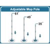 RinseWise 3-Section 35-to-61 Inch Spin Mop Extended Spin Mop Replacement