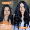 Pobokix Straight Clip In Hair Extensions Real Human Hair 8Pcs