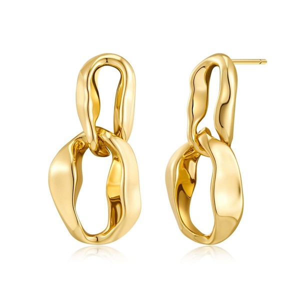 Chunky Paperclip Earrings for Women,Dainty Gold/Silver Chain Link Dangle Earrings,Statement