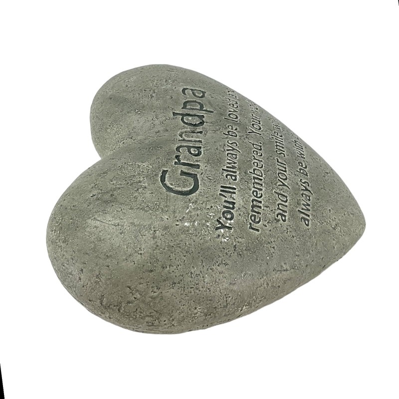 The Gerson Companies Heart Shaped Memorial Stone (Grandad)