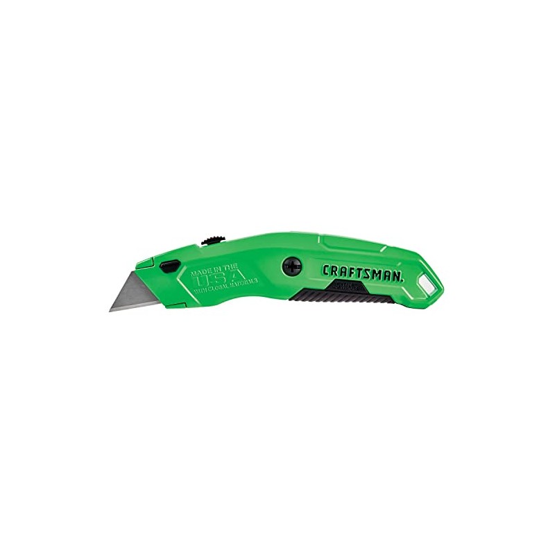 CRAFTSMAN Utility Knife, HI-Visibility, Retractable, 3 Blade (CMHT10589)