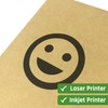 30 Sheets, Kraft Sticker Paper Labels, Laser/Inkjet Printing - Letter