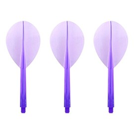 CONDOR Darts Flight Plain Clear Purple Teardrop L