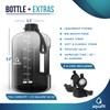 AQUAFIT Half Gallon Water Bottle With Time Marker - 64