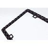 Creathome 3D Waffle Pattern Matt Black License Plate Frame from
