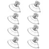 SYGGDERS 8-pcs Windshields EZpass Bracket Suction Cups,with Screw and Nut