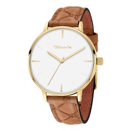 Tamaris Logomania Watch, Gold / Brown, Modern
