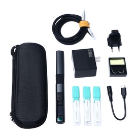 Electric Soldering Iron Kit 0.96in IPS Display 180 to 842℉ Adaptive Power Portable Smart Solder Iron 100W 100‑240v
