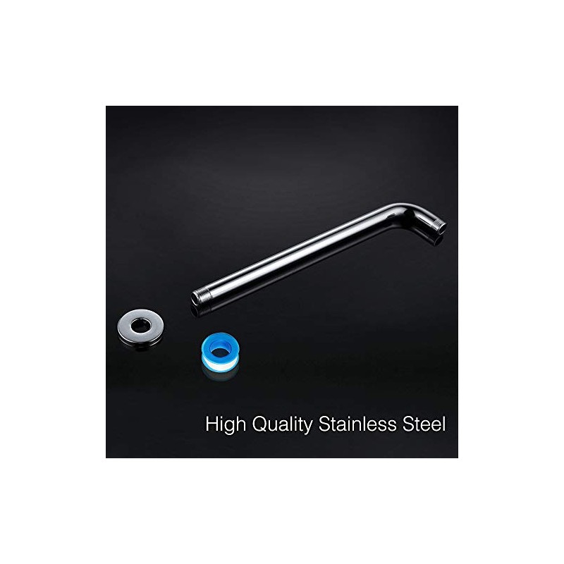NearMoon Shower Arm, Extra Extension Arm with Flange, Stainless Steel