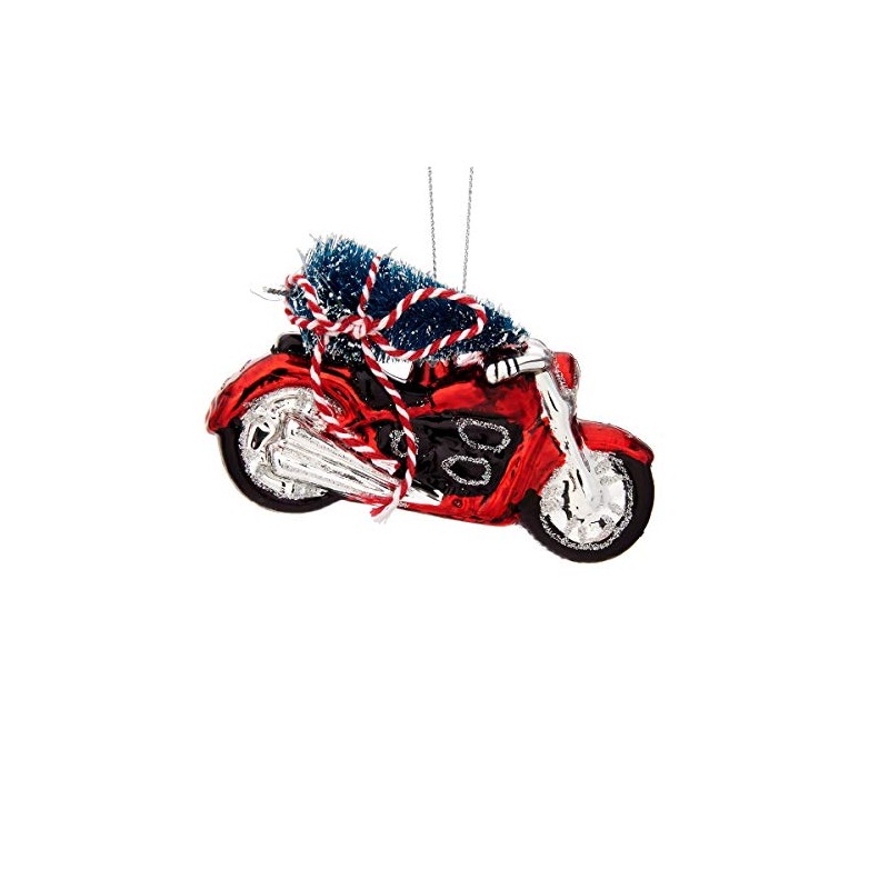 Sass & Belle Christmas Tree On Motorcycle Shaped Bauble