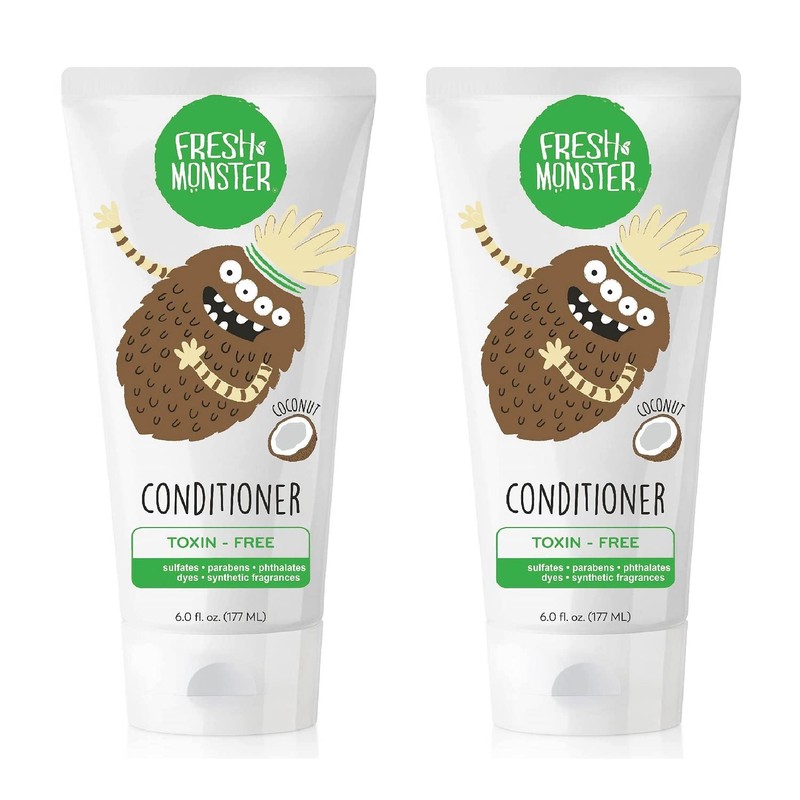 Fresh Monster Acondicionador natural para el cabello de niños, sin