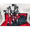 Scottish Great Highland Bagpipe Black Watch Full Silver Mounts Black