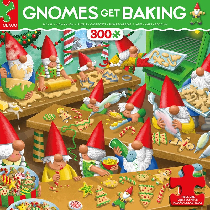 Ceaco - Holiday - Gnomes Get Baking - 300 Piece
