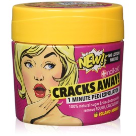 NAIL-AID Cracks Away 1 Minute Pedi Exfoliator, Clear, Mango, 7.0 Fluid Ounce