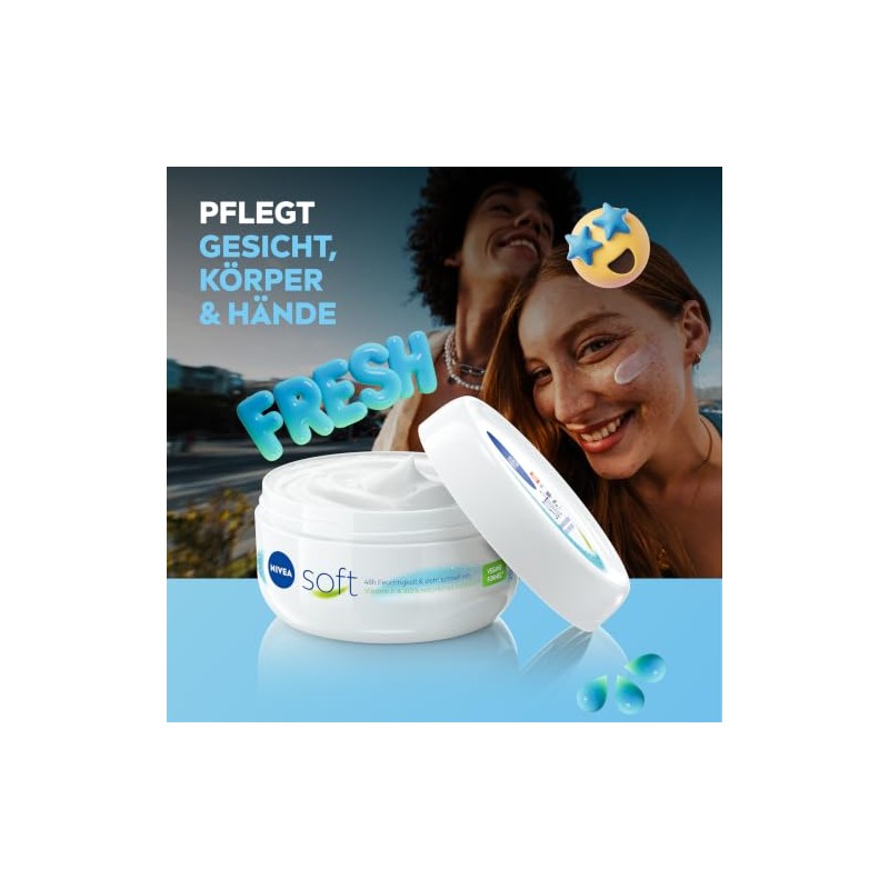 Nivea soft Creme 200mlErfrischende Feuchtigkeitscreme