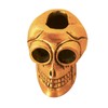Purpledip Messing Aschenbecher Devil 's Advocate: Funky Vintage Totenkopf Aschenbecher