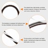 uxcell Self Adhesive Brush Seal Weather Stripping 1/4" x 9/32"