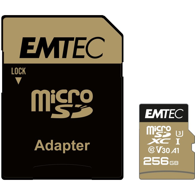 EMTEC SD Card 256GB SDXC (CLASS10) Speedin V30 A1 4K