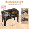 URPOWER Mess Proof Elevated Dog Bowls 4 Height Adjustable Raised