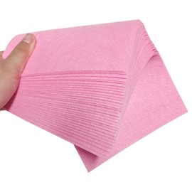 Stiff Felt Sheets, 32 Pcs Felt Fabric, 7"×11.3" Color Felt for Crafts, Craft Felt Square for for Sewing Embroidery Handwork and Festivals Party (Pink)