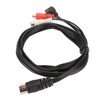 DIN 5Pin Male to 2 RCA Female and 3.5mm Cable