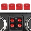 HTHE Window Switch Button Cover Fit for Jeep Wrangler JK